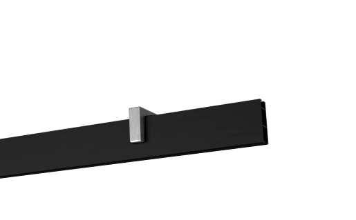 Apartamentowy I - czarny profil aluminiowy wspornik sufitowy