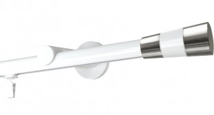 Karnisz pojedynczy standard Valleo biała Ø 19 w kolorze biały połysk