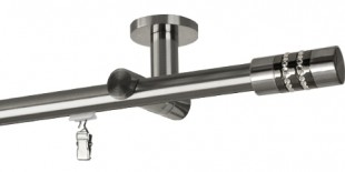 Sufitowy pojedynczy Onyx 19 w kolorze stal