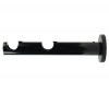 Rura 19 mm prosty ścienny II - czarny