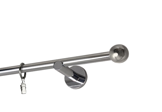 Karnisz  "Kulka Bologna"poj. proste krótkie Ø 16 mm