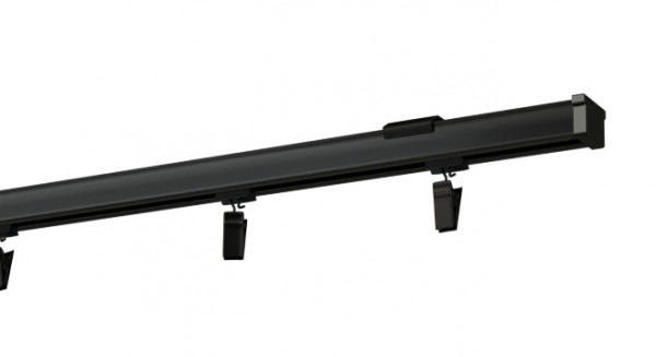Szyna sufitowa pojedyncza aluminiowa z blaszą montażową