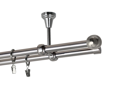 Karnisz "Kulka bologna"sufitowy Ø 16 mm	