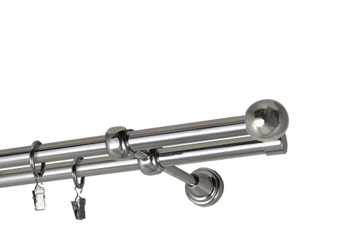 Karnisze  "Kulka Bologna"podwójne  Ø 16 mm