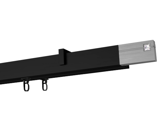 Karnisz "Estelle cristal" sufitowy apartamentowy podwójny