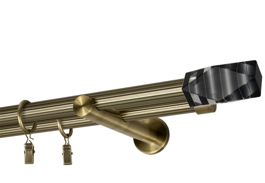 Karnisze  "Salcia"podwójne proste  Ø 19 mm