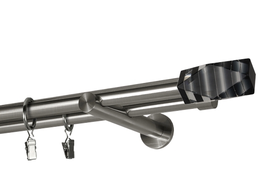 Karnisze  "Salcia"podwójne proste  Ø 19 mm