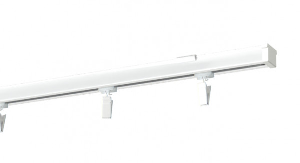 Szyna sufitowa pojedyncza aluminiowa z uchwytem montażowym