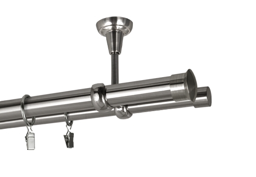 Karnisze  "Duo"sufitowe Ø 25/19 mm