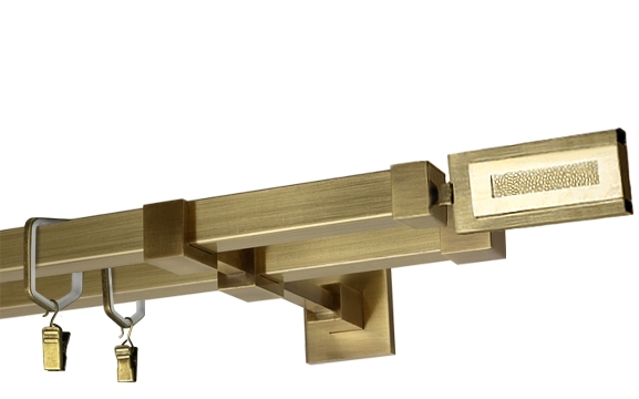 Karnisze Kwadratowe "Axa" podwójne 20 mm