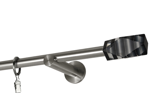 Karnisze  "Salcia"pojedyncze proste  Ø 19 mm