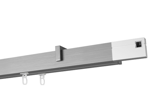 Karnisz apartamentowy Estelle Onyx Biała  w kolorze aluminium