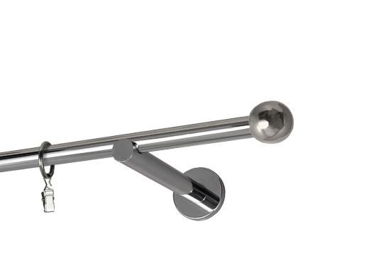 Karnisz  "Kulka Bologna"poj. proste długie Ø 16 mm