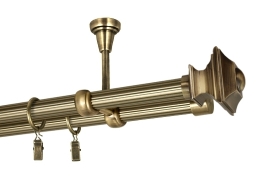 Karnisze "Barocco" sufitowe podwójne Ø 19 mm Karnisze "Barocco" sufitowe podwójne Ø 19 mm
