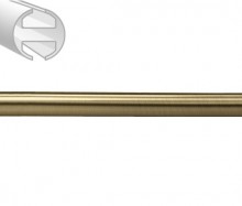 Mosiądz antyczny Ø19 mm profil - 240 cm