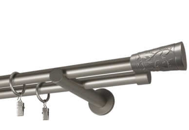 Karnisz "Fenix" podwójny prosty Ø 19 mm