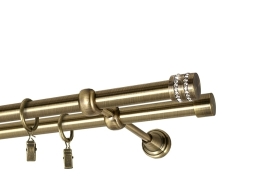 Karnisze  Podwójne &#34;Vesta&#34; - Ø 19 mm