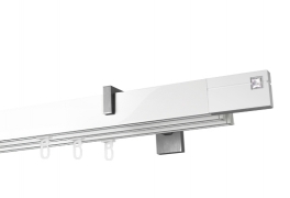 Karnisz apartamentowy Estelle Cristal Biała w kolorze Profil - biały, wspornik - aluminium Karnisz apartamentowy Estelle Cristal Biała w kolorze Profil - biały, wspornik - aluminium