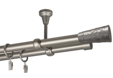 Karnisze "Fenix" sufitowe podwójne Ø 19 mm