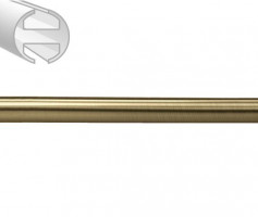 Mosiądz antyczny Ø19 mm profil - 300 cm