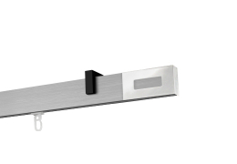 Karnisz apartamentowy Passion biały w kolorze Profil - aluminium, wspornik - czarny