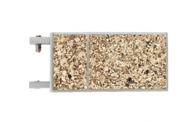 Końcówka Rio aluminium szczotkowane -komplet (2szt)