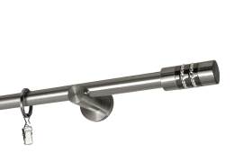 Karnisze &#34;Onyx&#34;pojedyncze krótkie Ø 19 mm