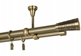 Karnisze "Fenix" sufitowe podwójne Ø 19 mm Karnisze "Fenix" sufitowe podwójne Ø 19 mm