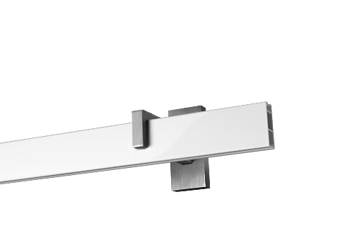 Apartamentowy I - biały profil aluminiowy wspornik krótki