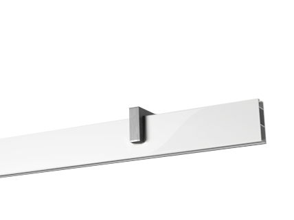 Apartamentowy I - biały profil aluminiowy wspornik sufitowy