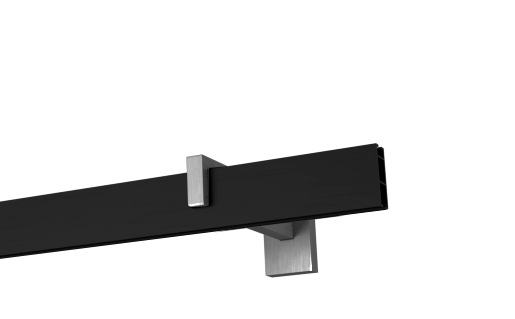 Apartamentowy I - czarny profil aluminiowy wspornik