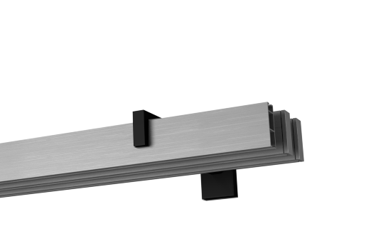 Apartamentowy III - aluminium profil czarny wspornik