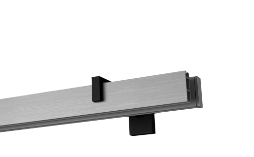Apartamentowy II - aluminium profil czarny wspornik krótki